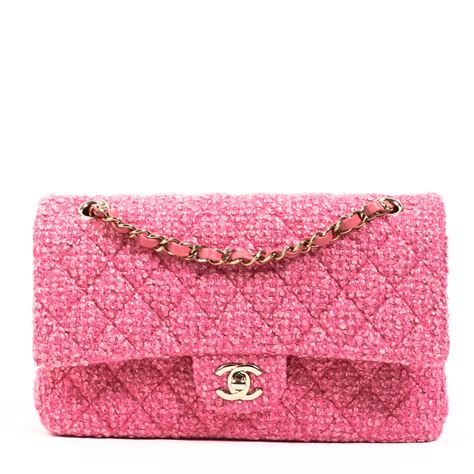 chanel tweed handbags|Chanel large classic handbag.